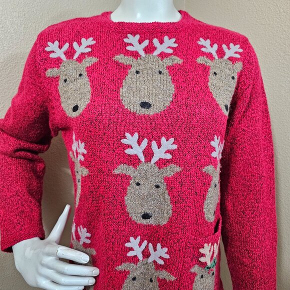 NORTHERN ISLES Reindeer Ugly Christmas Sweater~Size S/P - Picture 4 of 11